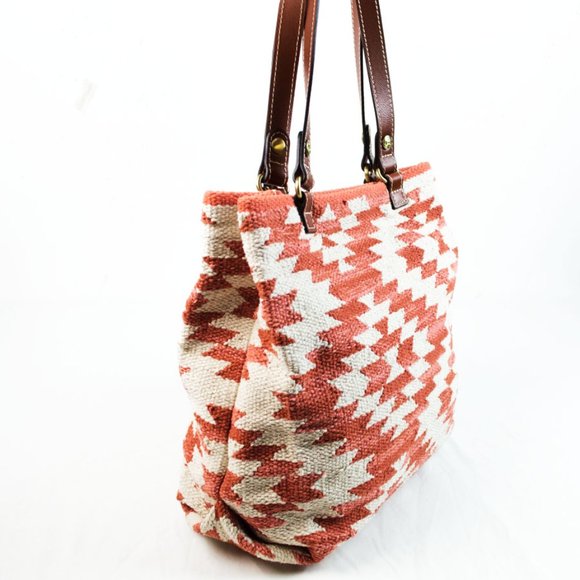 Patricia Nash Hand-Loom Cotton Weave Chennai Large Tote - Picture 5 of 12
